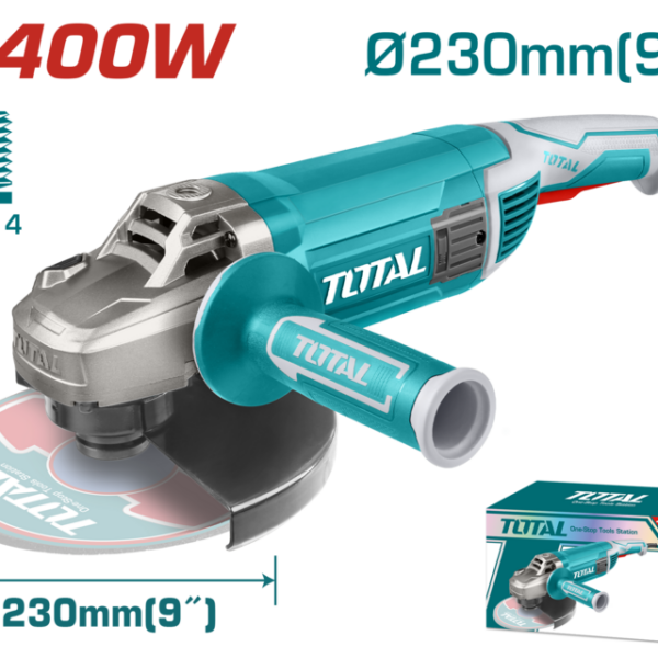 Amoladora Angular con Cable TOTAL 2400W 230mm Profesional TG1252306E
