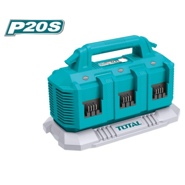 Cargador Múltiple TOTAL 20V 6 Puertos para Baterías P20S TFCLI2064