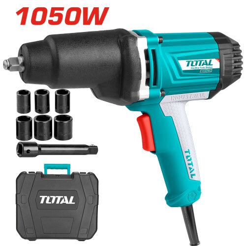 Llave de Impacto con Cable TOTAL 1050W 550Nm 1/2" + 6 Vasos TIW10101