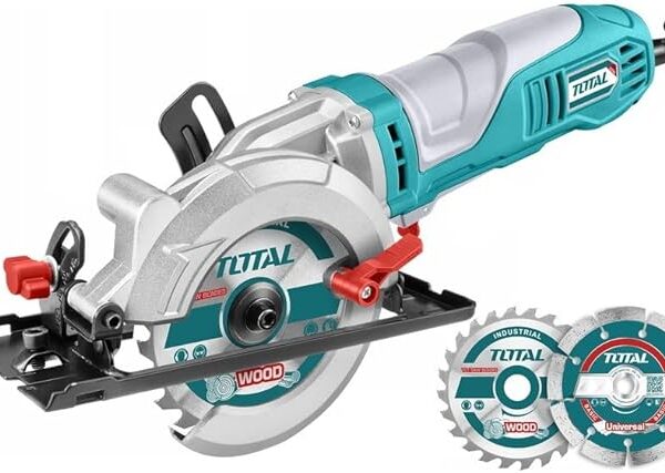 Minisierra Circular Multifunción con Cable TOTAL 750W Corte Madera Metal Diamante TMFS7501