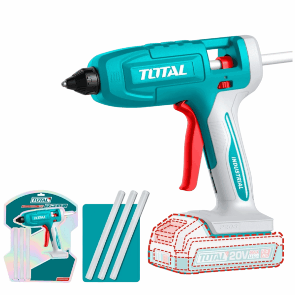 Pistola de Pegamento a Batería TOTAL 20V Compacta Sin Batería TGGLI2002