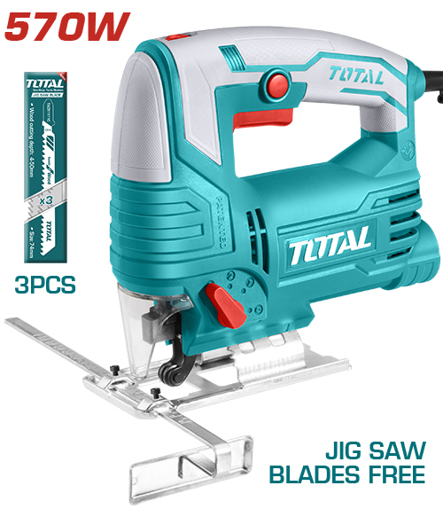 Sierra Caladora con Cable TOTAL 570W 65mm Función Péndulo TS206656