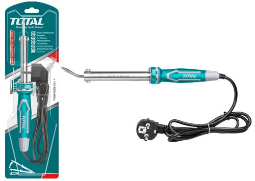 Soldador de Estaño con Punta Curva TOTAL 60W Cable 220V TET2606
