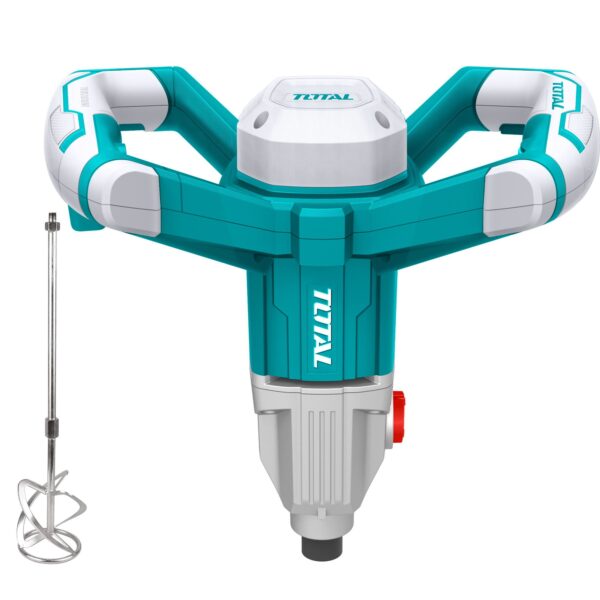 Mezclador de Pintura y Mortero con Cable TOTAL 1400W Velocidad Variable Doble Paleta TD614006