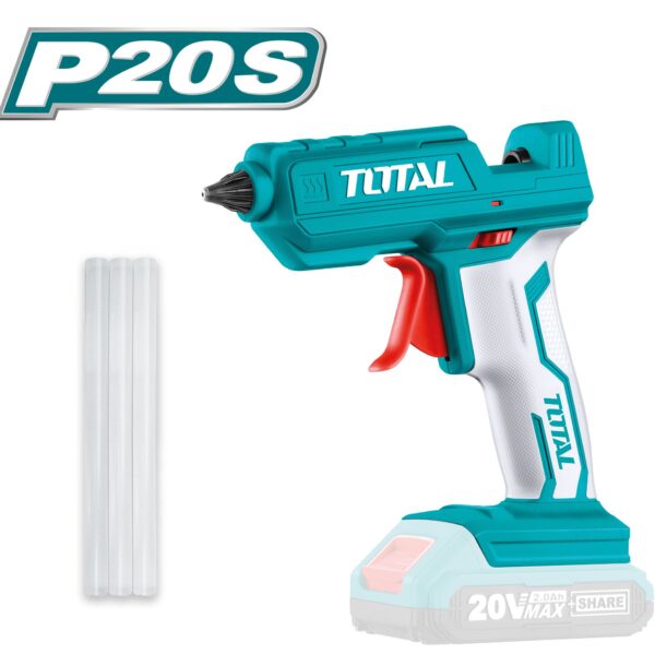 Pistola de Pegamento a Batería TOTAL 20V Barras 11.2mm Sin Batería TGGLI2001