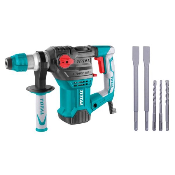 Martillo Combinado con Cable TOTAL 1500W 5.5J SDS Plus 32mm TH1153216