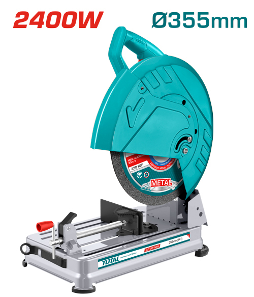 Tronzadora Metal con Cable TOTAL 2400W 355mm Corte Perfil Metálico TS92435526E