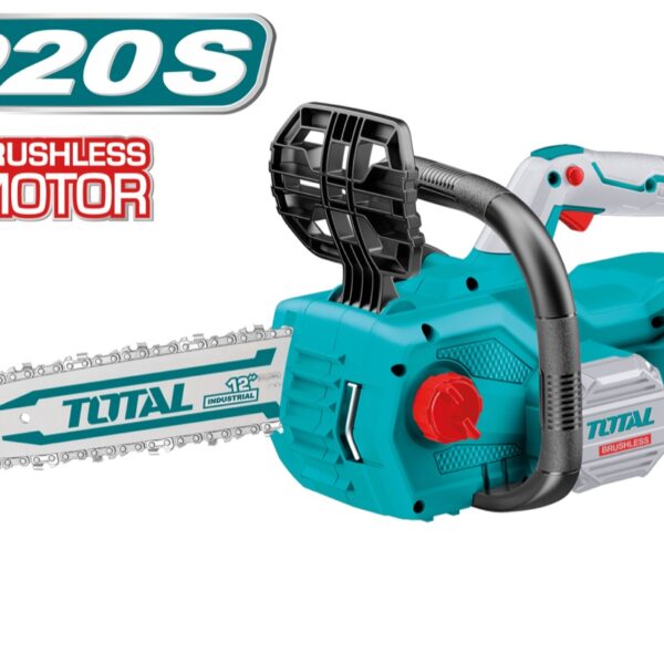 Sierra de Cadena Brushless a Batería TOTAL 20V Espada 12" 4500rpm Freno Cadena Sin Batería TGSLI20128