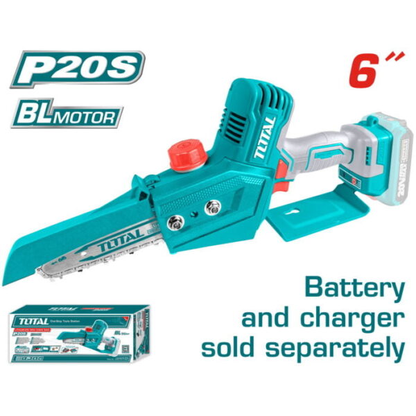 Mini Sierra de Cadena Brushless a Batería TOTAL 20V Espada 5" Motor Sin Escobillas Sin Batería TGSLI2068