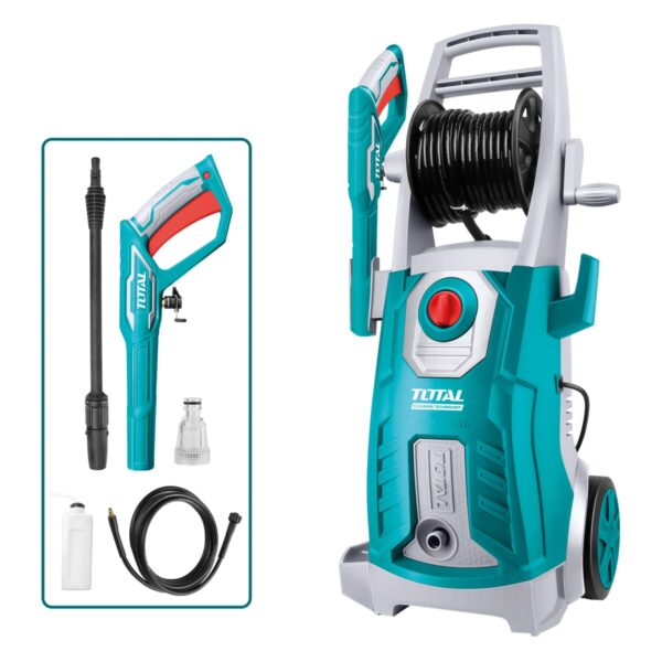 Hidrolimpiadora con Cable TOTAL 2500W 160 bar 6.7L/min Profesional Sistema Auto-Parada TGT11246