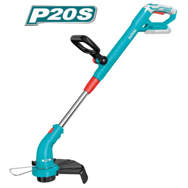 Cortabordes a Batería TOTAL 20V 300mm 8200rpm Eje Telescópico Mango 180° Sin Batería TGTLI20018