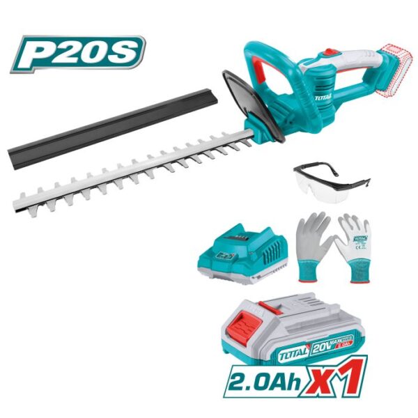 Kit Cortasetos a Batería TOTAL 20V 460mm Corte 18mm + Batería 2Ah + Cargador THTLI20461E
