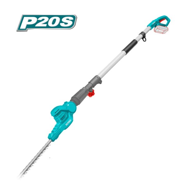 Cortasetos de Altura a Batería TOTAL 20V 460mm Barra Extensible 2.4m Sin Batería TPHT201601
