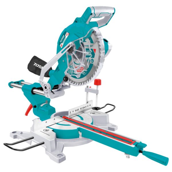 Ingletadora Telescópica con Cable TOTAL 1800W 255mm 5300rpm Función Deslizante Profesional TS421825517